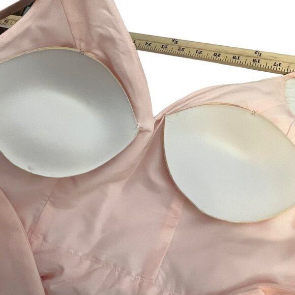 WHITE by Vera Wang Blush Pink Formal Special Occasion Maxi Dress Gown Size 4 - Picture 5 of 10